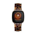 For Fitbit Versa 3 / Sense Universal Resin Watch Band(Leopard Print) - 2