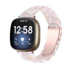 For Fitbit Versa 3 / Sense Universal Resin Watch Band(Pink Flower) - 1