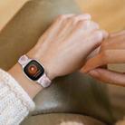 For Fitbit Versa 3 / Sense Universal Resin Watch Band(Pink Flower) - 5