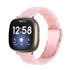 For Fitbit Versa 4 / Sense 2 Universal Resin Watch Band(Pink) - 1