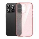 For iPhone 14 Pro Max Glitter Powder TPU Phone Case(Clear Pink) - 1