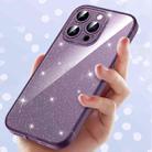 For iPhone 13 Pro Glitter Powder TPU Phone Case(Clear White) - 5