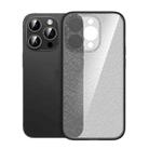 For iPhone 12 Pro Max Glitter Powder TPU Phone Case(Clear Black) - 1