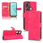 For Infinix Hot 20i Skin Feel Magnetic Flip Leather Phone Case(Rose Red) - 1