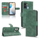 For Tecno Pop 6 Skin Feel Magnetic Flip Leather Phone Case(Green) - 1