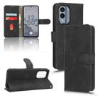 For Nokia X30 5G Skin Feel Magnetic Flip Leather Phone Case(Black) - 1