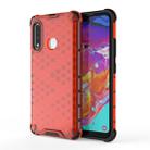 For Galaxy A70e Shockproof Honeycomb PC + TPU Protective Case(Red) - 1