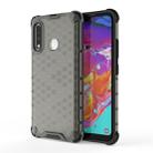 For Galaxy A70e Shockproof Honeycomb PC + TPU Protective Case(Black) - 1