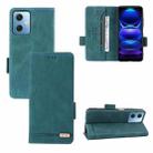 For Xiaomi Redmi Note 12 5G Magnetic Clasp Flip Leather Phone Case(Green) - 1