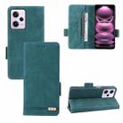 For Xiaomi Redmi Note 12 Pro 5G China Magnetic Clasp Flip Leather Phone Case(Green) - 1