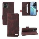 For Motorola Moto G72 4G Magnetic Clasp Flip Leather Phone Case(Brown) - 1