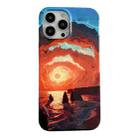 For iPhone 13 2 in 1 Detachable Oil Painting Sea Pattern Phone Case(Red) - 1