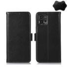 For Motorola Moto G72 Magnetic Crazy Horse Texture Genuine Leather RFID Phone Case(Black) - 1