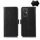 For Xiaomi Redmi 11 Prime 4G Magnetic Crazy Horse Texture Genuine Leather RFID Phone Case(Black) - 1