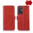 For Xiaomi Redmi 11 Prime 4G Magnetic Crazy Horse Texture Genuine Leather RFID Phone Case(Red) - 1