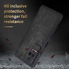For Xiaomi Redmi K50 / K50 Pro AZNS 3D Embossed Skin Feel Phone Case(Black) - 6