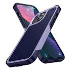 For iPhone 13 PC + TPU Shockproof Protective Phone Case(Light Purple+Sapphire Blue) - 1