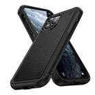 For iPhone 11 Pro PC + TPU Shockproof Protective Phone Case(Black+Black) - 1