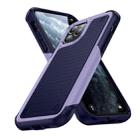 For iPhone 11 Pro PC + TPU Shockproof Protective Phone Case(Light Purple+Sapphire Blue) - 1