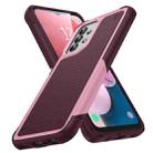 For Samsung Galaxy A13 4G PC + TPU Shockproof Protective Phone Case(Pink+Dark Red) - 1