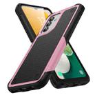 For Samsung Galaxy A13 5G PC + TPU Shockproof Protective Phone Case(Pink+Black) - 1