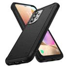 For Samsung Galaxy A32 4G PC + TPU Shockproof Protective Phone Case(Black+Black) - 1