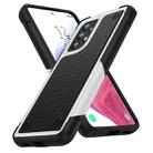 For Samsung Galaxy A53 5G PC + TPU Shockproof Protective Phone Case(White+Black) - 1