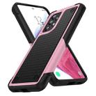 For Samsung Galaxy A53 5G PC + TPU Shockproof Protective Phone Case(Pink+Black) - 1