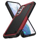 For Samsung Galaxy S21 5G PC + TPU Shockproof Protective Phone Case(Red+Black) - 1