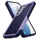 For Samsung Galaxy S21 5G PC + TPU Shockproof Protective Phone Case(Light Purple+Sapphire Blue) - 1