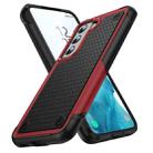 For Samsung Galaxy S22 5G PC + TPU Shockproof Protective Phone Case(Red+Black) - 1