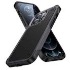 For iPhone 12 Pro PC + TPU Shockproof Protective Phone Case(Grey+Black) - 1