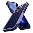 For iPhone 12 Pro Max PC + TPU Shockproof Protective Phone Case(Light Purple+Sapphire Blue) - 1