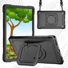 For Lenovo Tab M10 Plus 10.6 3rd Gen 2022 Silicone + PC Bracelet Holder Tablet Case(Black) - 1