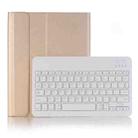 Detachable Bluetooth Keyboard Leather Tablet Case For iPad Air 3 / Pro 10.5 / 10.2 2021 & 2020 & 2019(Gold) - 1