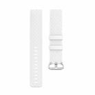 xDfind 18mm Silver Color Buckle TPU Wrist Strap Watch Band for Fitbit Charge 4 / Charge 4 SE / Charge 3 / Charge 3 SE, Size: S(White) - 2