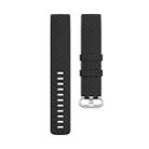 xDfind 18mm Silver Color Buckle TPU Wrist Strap Watch Band for Fitbit Charge 4 / Charge 4 SE / Charge 3 / Charge 3 SE, Size: S(Black) - 2