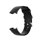 xDfind 18mm Silver Color Buckle TPU Wrist Strap Watch Band for Fitbit Charge 4 / Charge 4 SE / Charge 3 / Charge 3 SE, Size: S(Black) - 3