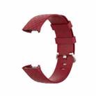 xDfind 18mm Silver Color Buckle TPU Wrist Strap Watch Band for Fitbit Charge 4 / Charge 4 SE / Charge 3 / Charge 3 SE, Size: S(Red) - 3