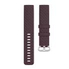 xDfind 18mm Silver Color Buckle TPU Wrist Strap Watch Band for Fitbit Charge 4 / Charge 4 SE / Charge 3 / Charge 3 SE, Size: S(Rosewood) - 2