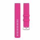 xDfind 18mm Silver Color Buckle TPU Wrist Strap Watch Band for Fitbit Charge 4 / Charge 4 SE / Charge 3 / Charge 3 SE, Size: S(Rose Red) - 2