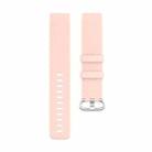 xDfind 18mm Silver Color Buckle TPU Wrist Strap Watch Band for Fitbit Charge 4 / Charge 4 SE / Charge 3 / Charge 3 SE, Size: S(Light Pink) - 2