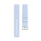 xDfind 18mm Silver Color Buckle TPU Wrist Strap Watch Band for Fitbit Charge 4 / Charge 4 SE / Charge 3 / Charge 3 SE, Size: S(Light Blue) - 2