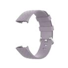 xDfind 18mm Silver Color Buckle TPU Wrist Strap Watch Band for Fitbit Charge 4 / Charge 4 SE / Charge 3 / Charge 3 SE, Size: S(Light Purple) - 3