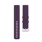 xDfind 18mm Silver Color Buckle TPU Wrist Strap Watch Band for Fitbit Charge 4 / Charge 4 SE / Charge 3 / Charge 3 SE, Size: S(Dark Purple) - 2