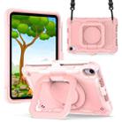 For iPad mini 6 Silicone + PC Bracelet Holder Tablet Case(Rose Gold) - 1