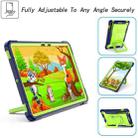 For Samsung Galaxy Tab S7 / S8 Silicone + PC Bracelet Holder Tablet Case(Navy Blue + Yellow Green) - 2