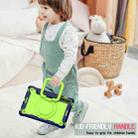 For Samsung Galaxy Tab S7 / S8 Silicone + PC Bracelet Holder Tablet Case(Navy Blue + Yellow Green) - 6