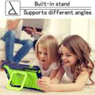 For Samsung Galaxy Tab S7 / S8 Silicone + PC Bracelet Holder Tablet Case(Navy Blue + Yellow Green) - 7