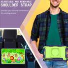 For Samsung Galaxy Tab S7 / S8 Silicone + PC Bracelet Holder Tablet Case(Navy Blue + Yellow Green) - 8